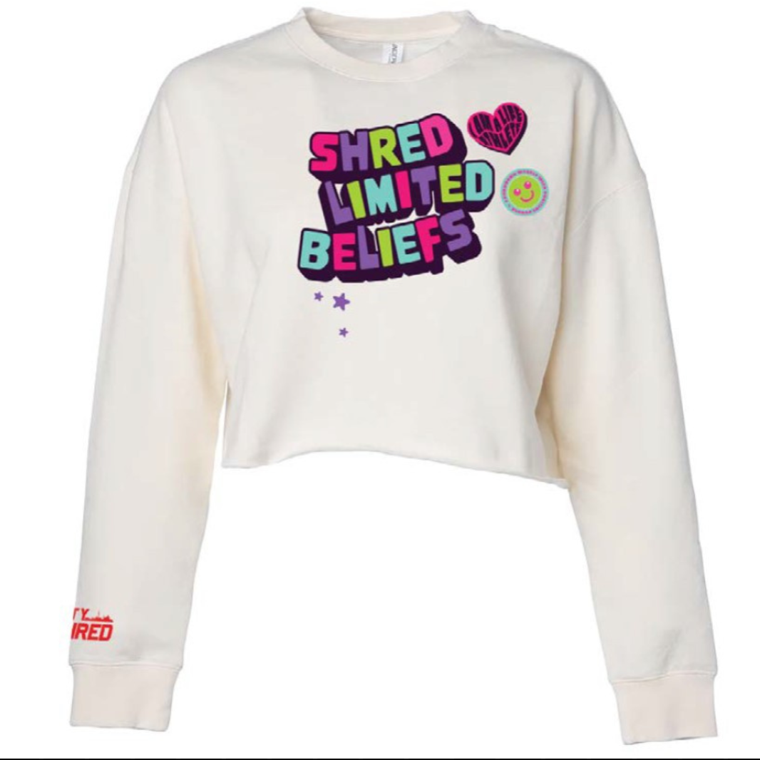 SHRED Limited Beliefs Crop Sweater