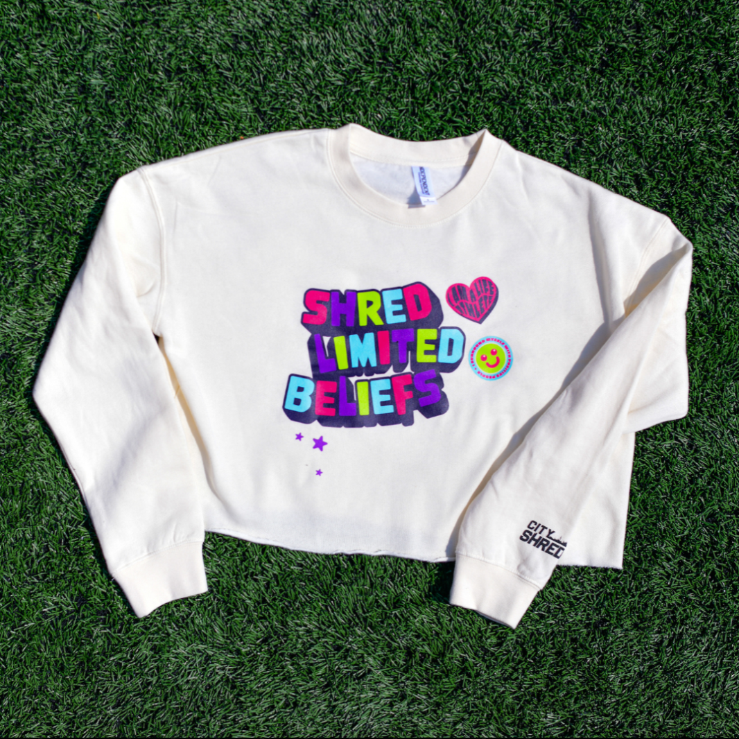 SHRED Limited Beliefs Crop Sweater
