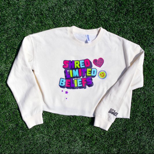 SHRED Limited Beliefs Crop Sweater